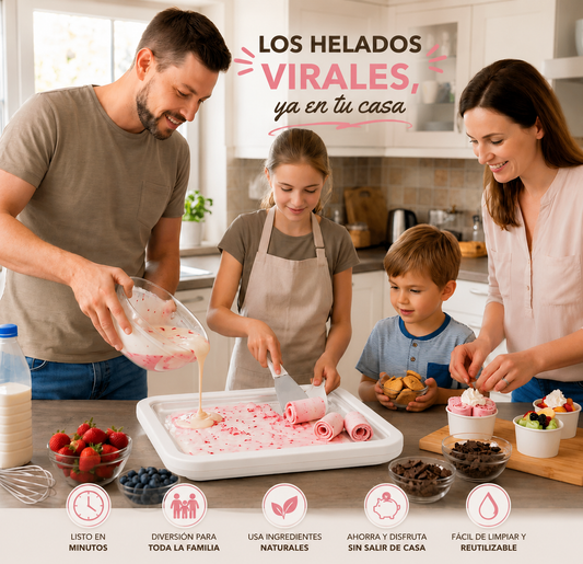IceRoll Pro™ | Helados Enrollados en Minutos